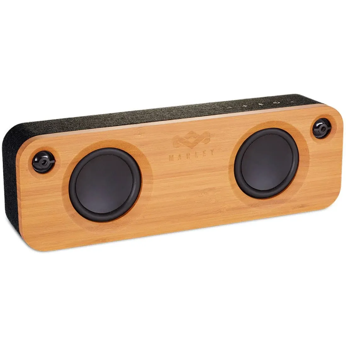 House of Marley - Get Together Bluetooth Portable Bluetooth Speaker and Audio System - 3.5 Woofer & 1 Tweeters, 30m Wireless Range, 8 Hour Playtime, Sustainably Crafted, Signature Black