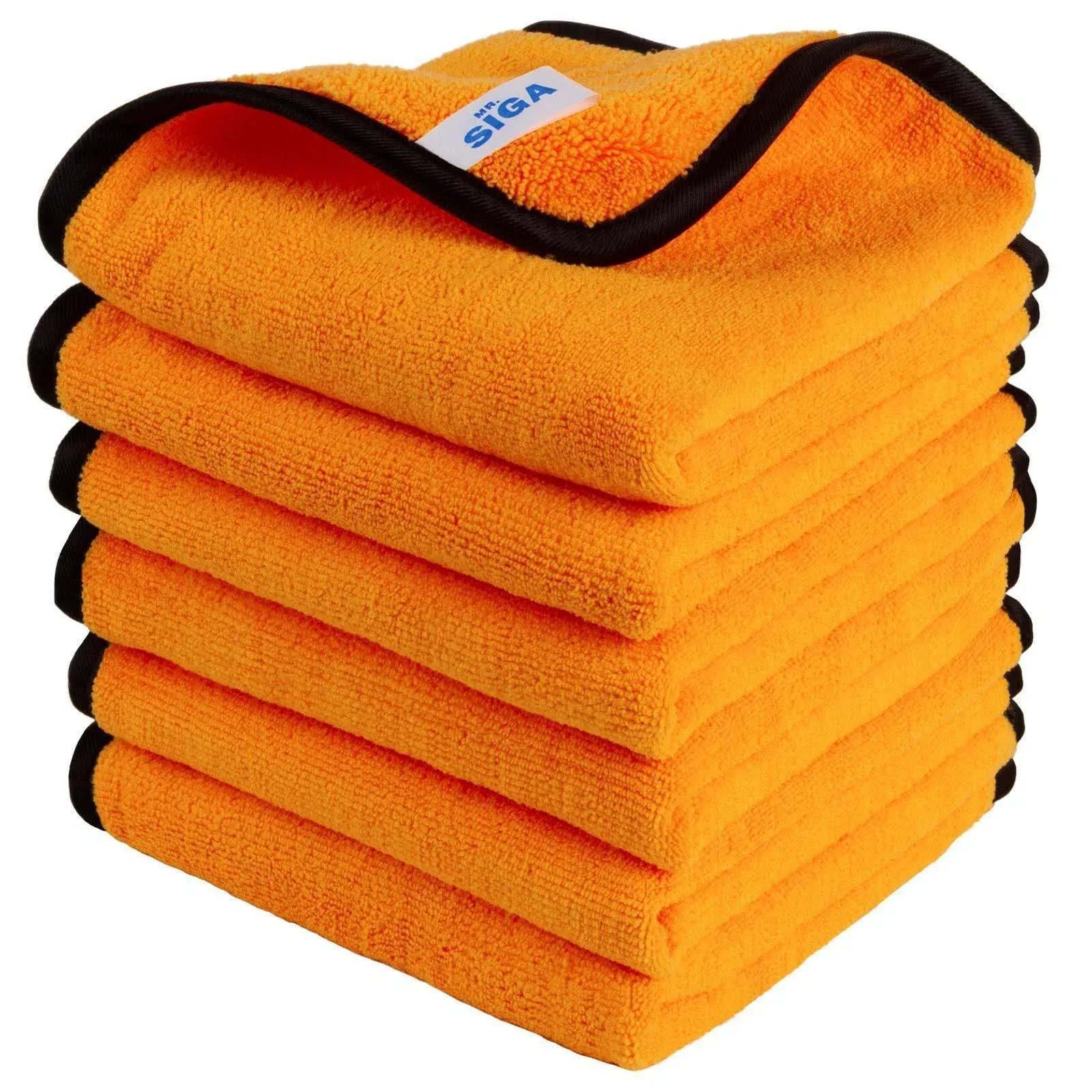 Premium Microfiber Towels - Cleaning and Detailing - 6 Pack, 15.7 x 23.6 inch