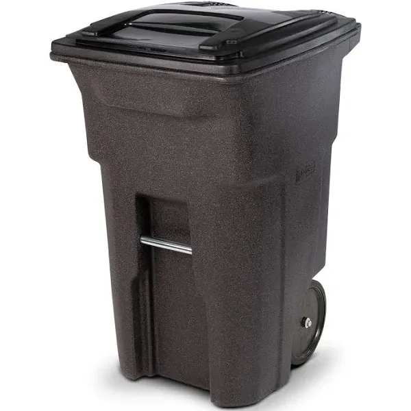 Toter ANA64-00BST Brownstone 2Wheel Trash Can,64Gal.