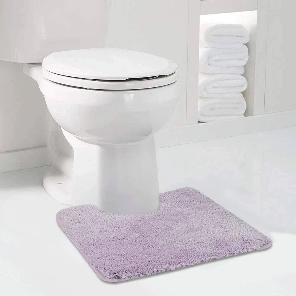 Walensee Bathroom Contour Rug (20x24, Lavender) Non Slip Bath Mat for Bathroom ...