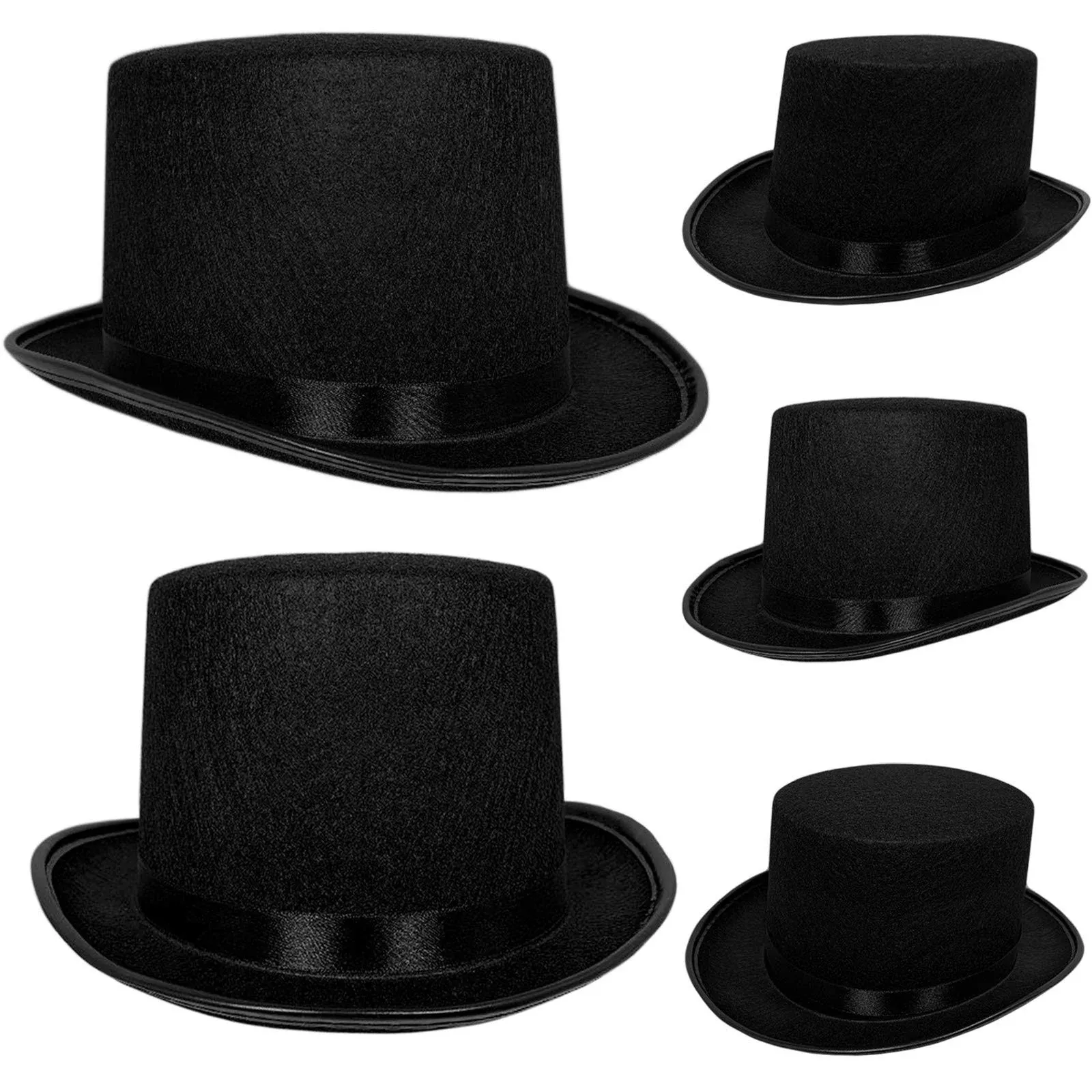  Top Hat Black Felt | One Size Magician Hat Costume | DIY Steampunk | Ultra 