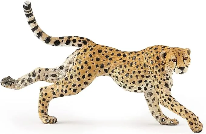 Papo -Hand-Painted - Figurine -Wild Animal Kingdom - Running Cheetah -50238 -Collectible - for Children - Suitable for Boys and Girls- from 3 Years Old