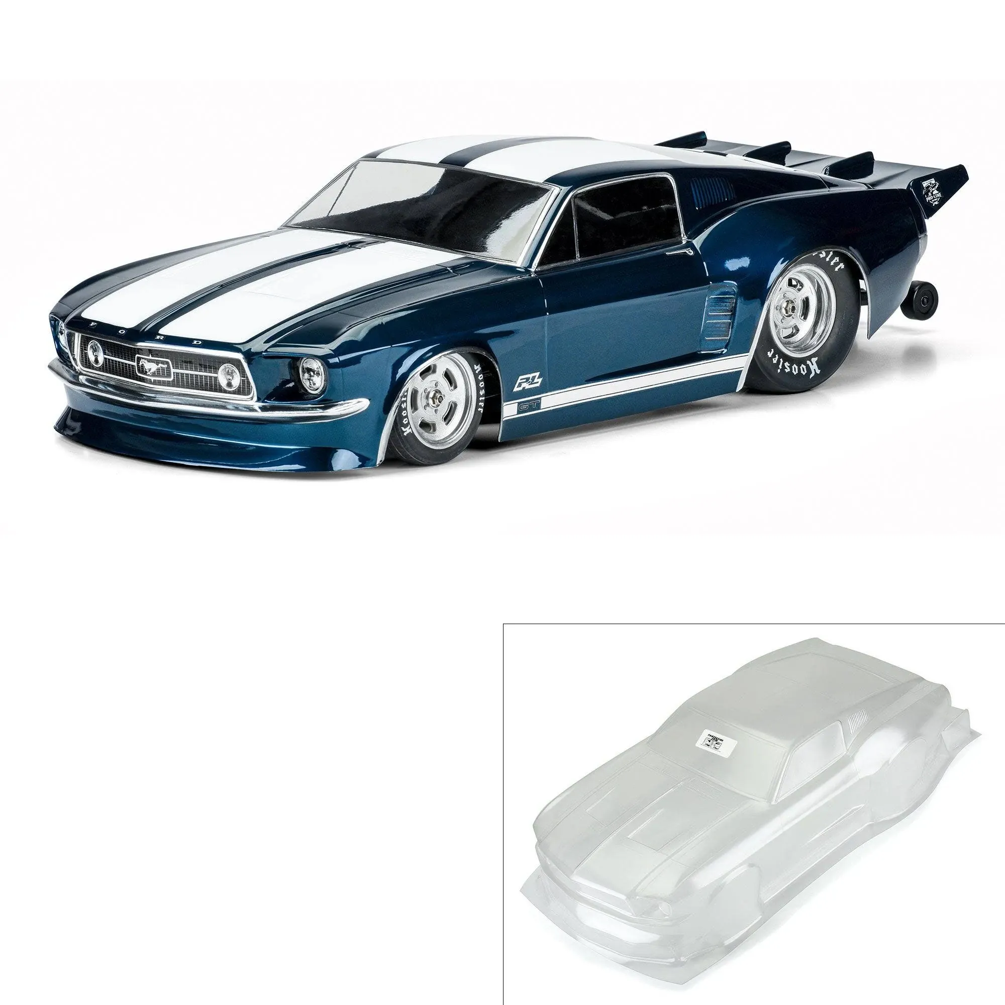 Pro-Line Racing 1/10 1967 Ford Mustang Clear Body: Drag Car