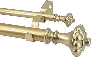 Meriville Double Window Curtain Rod