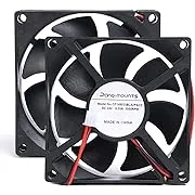 80mm 24V DC Cooling Fan CF8025 High Speed 24V 80mm 25mm 2Pin PC Exhaust Muffin Fan Low Noise 3500RPM 2-Pack