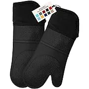 Snapklik.com : HOMWE Extra Long Professional Silicone Oven Mitt, Oven Mitts