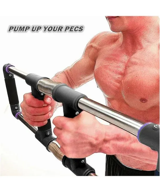 Push down Bar Machine - Chest Expander at Home Workout Equipment, Arm Exerciser 