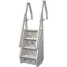 Vinyl Works Deluxe 32 inch Adjustable in Step Above Ground Pool Ladder