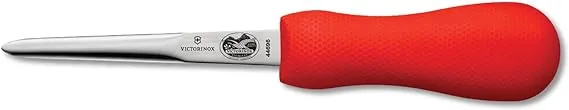 Victorinox - 44696 Victorinox 7.6399.6-X1 Oyster Knife 4-Inch Boston Style Blade, Red SuperGrip Handle