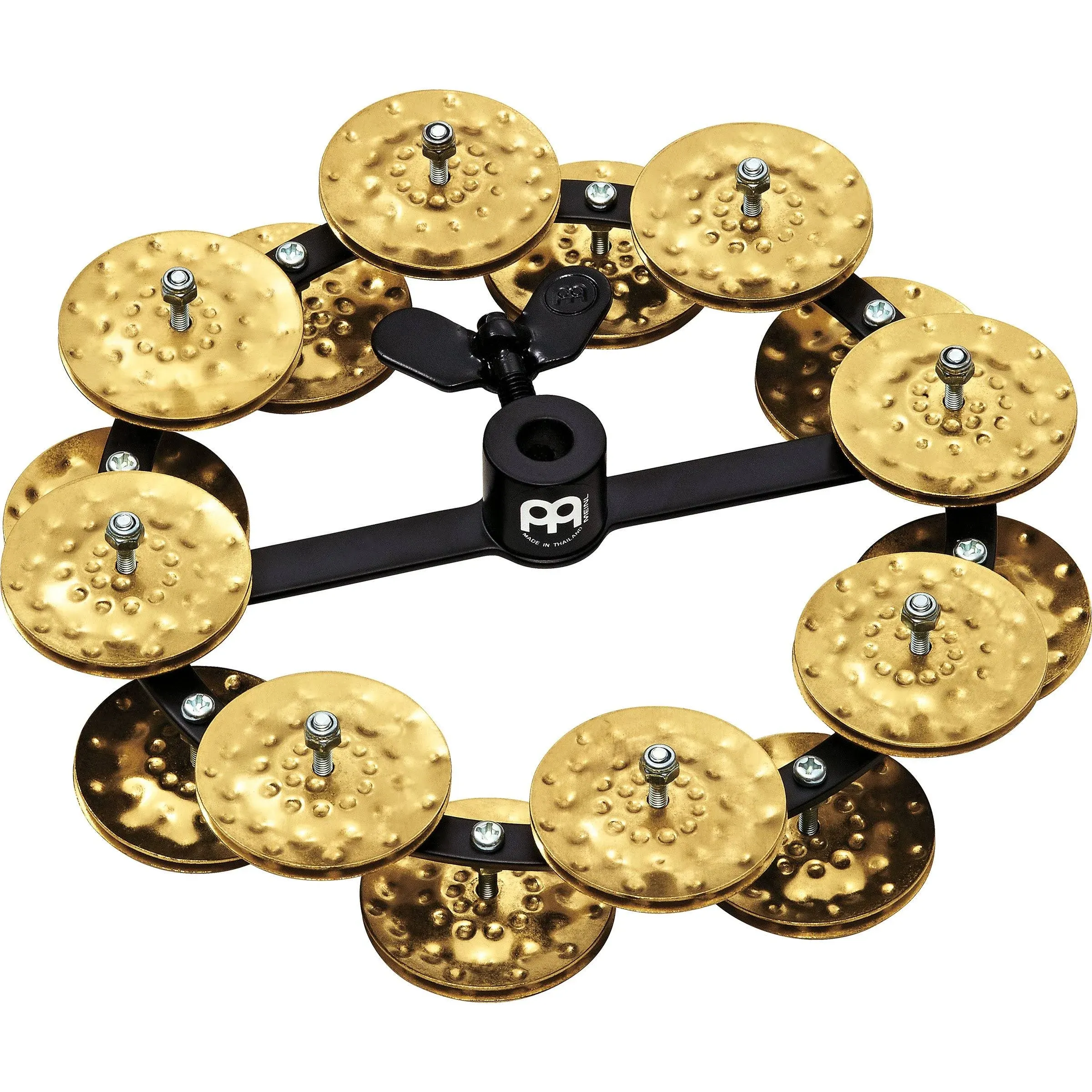 Meinl Percussion Headliner® Series Hihat Tambourine  Hammered Brass Double Row