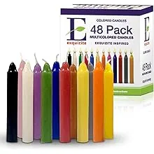 Spell Candles 48 Pack 4" Tall x 1/2" Dia 12 Colors 4 Mini Candles per Color