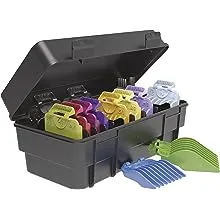 Wahl Clipper Genuine Secure-Fit™ Attachment Guard Organization Kit with Color Pro Colored Hair Clipper Guide Combs, 14 Piece Premium Storage Kit for Wahl Hair Clippers, Multicolor - 3291-100