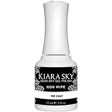 Kiara Sky Professional Nails LED UV Soak off Gel Polish Non Wipe Top Coat