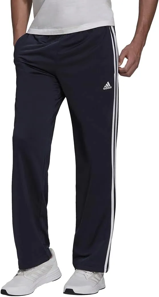 Adidas Men's Essentials Warm-Up Open Hem 3-Stripes Tracksuit Pants