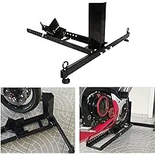 EGO BIKE Adjustable Motorcycle Wheel Chock Upright 1800lb Capacity Adjustable Motorcycle Stand Wheel Tire Chock for 15"-22" Wheels