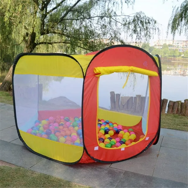 Kids Ball Pit Large Pop Up Ball Pit Tent for Toddlers - Indoor & Outdoor Gift Toys for Infants Girls & Boys, Baby Playpen with Zipper Storage Bag, Ball Pit Balls Not Included