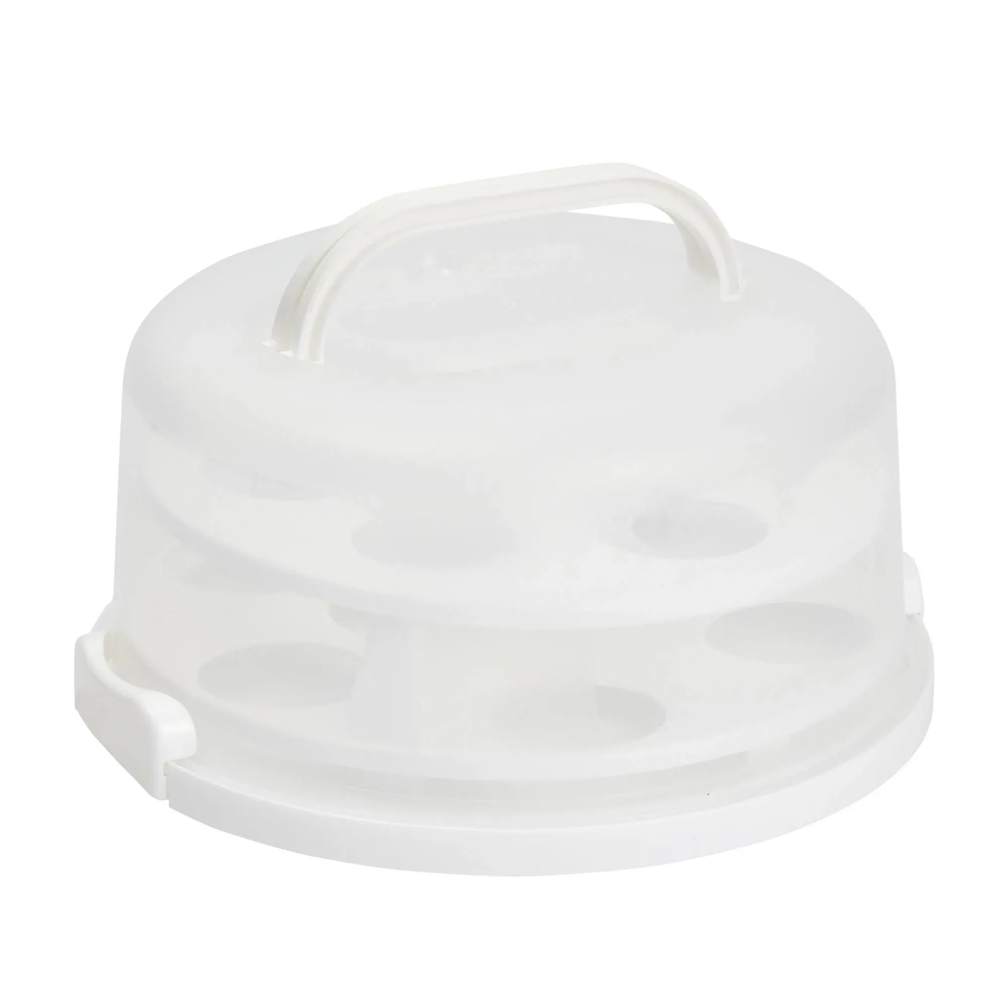 Juvale 2-in-1 Round Cake Carrier with Lid and Handle