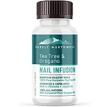 Extra Strength-100% All Natural Fungus Nail Solution for Toenail & Fingernails: Renew Thick, Broken & Discolored Nails Made by Purely Northwest -1fl.oz