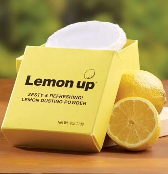 Limited Edition Lemon Up Dusting Powder 4 Oz! Lemony Scent Talc-Free Body Powder With Soft Puff! Made From Aloe Powder, Kaolin Clay, Jojoba Oil & Shea Butter! Leaves Skin Feeling Fresh, Soft And Dry!