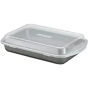 Circulon Total Nonstick Baking Pan With Lid / Nonstick Cake Pan With Lid, Rectangle - 9 Inch x 13 Inch, Gray