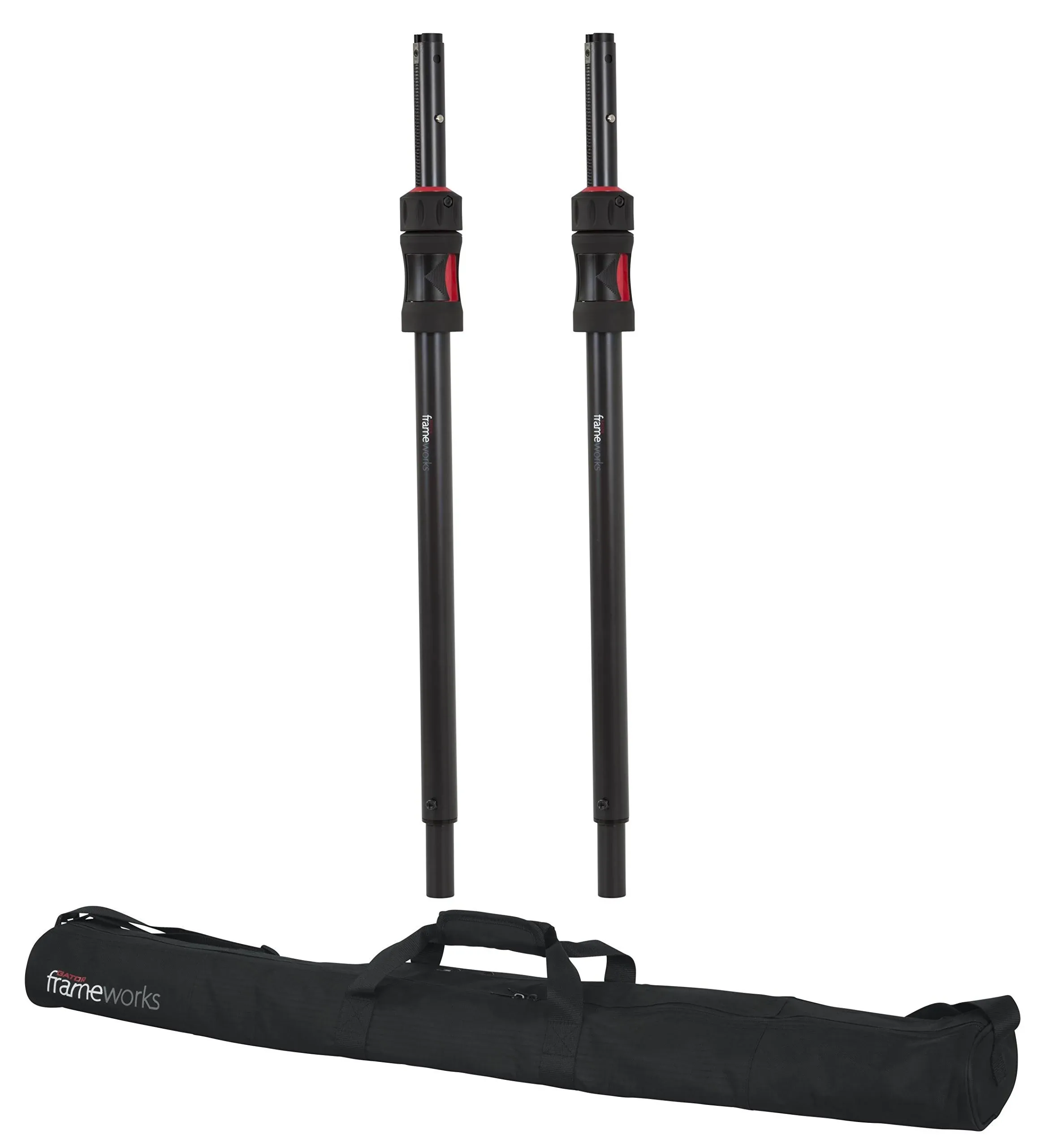 Gator Frameworks GFW SPKR-SPSET ID Series Speaker Sub Pole. Set of (2) with Nylon Carry Bag