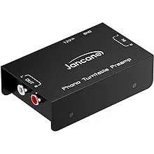 Phono Turntable Preamp, Phonograph Preamplifier with RCA Input, RCA/TRS Output, Phono Preamp for Turntable Record Play with 12 Volt DC Adapter