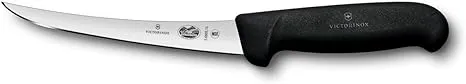 Victorinox 6 Inch Curved Fibrox Pro Boning Knife with Semi-Stiff Blade