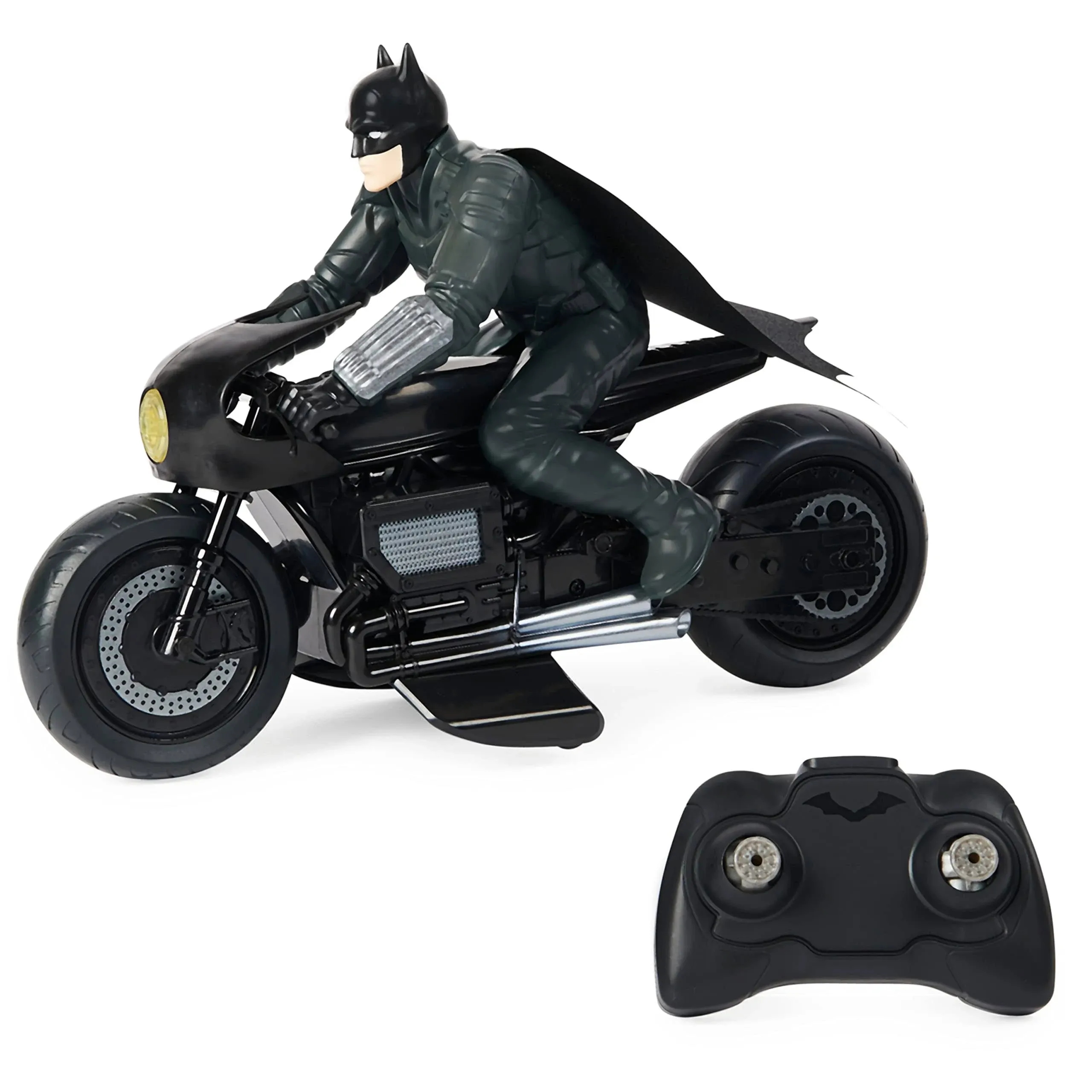 DC Comics The Batman Batcycle RC with Batman Rider Action Figure