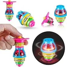 15-Pack LED Light up Flashing UFO Spinning Tops