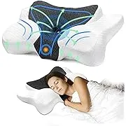 Neck Pillow, Cervical Pillow for Pain Relief, Memory Foam Pillows Sleeping, Adjustable Ergonomic Cooling Side, Back and Stomach Sleepers, Skin-friendly Design