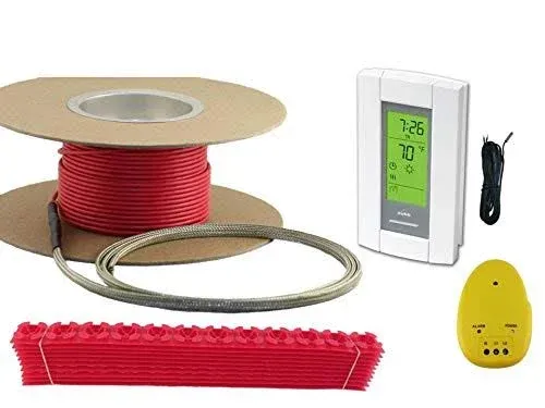 75 Sqft Warming Systems 120V Electric Floor Heating Cable with GFCI Programmable Thermostat