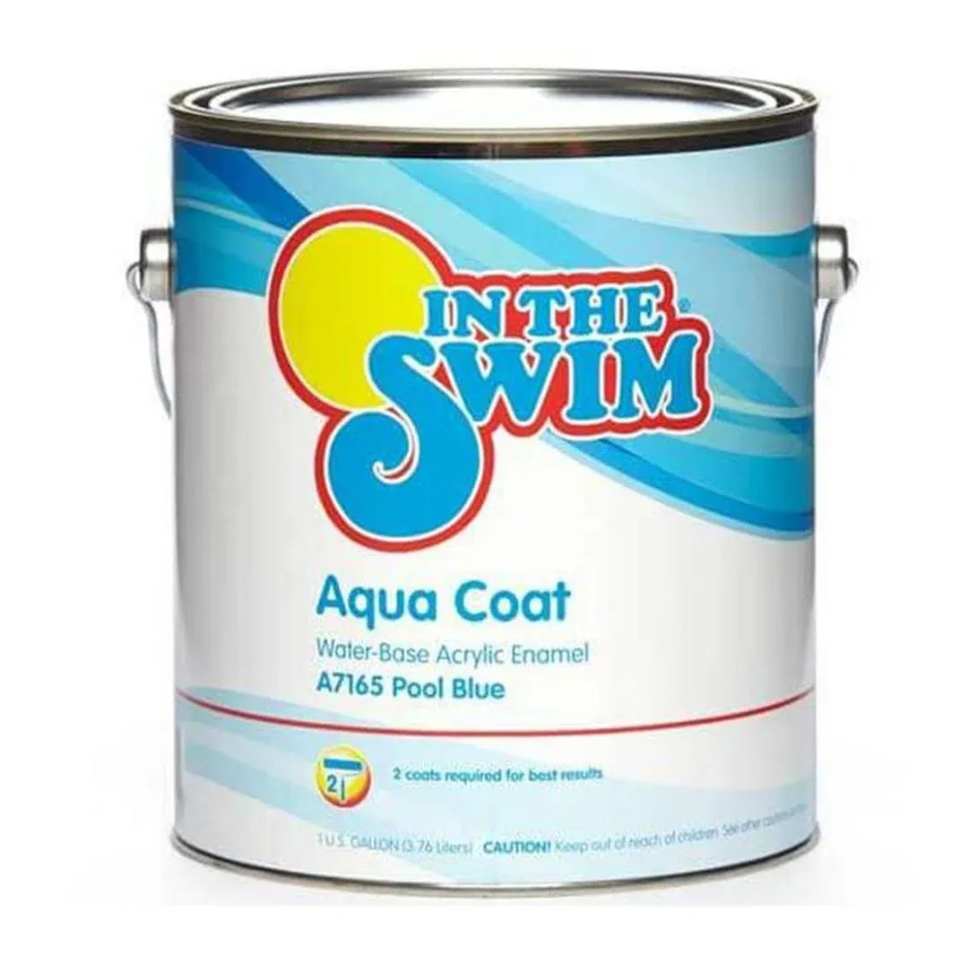 in The Swim Aqua Coat Water-Base Swimming Pool Paint - Pool Blue 1 Gallon A7165