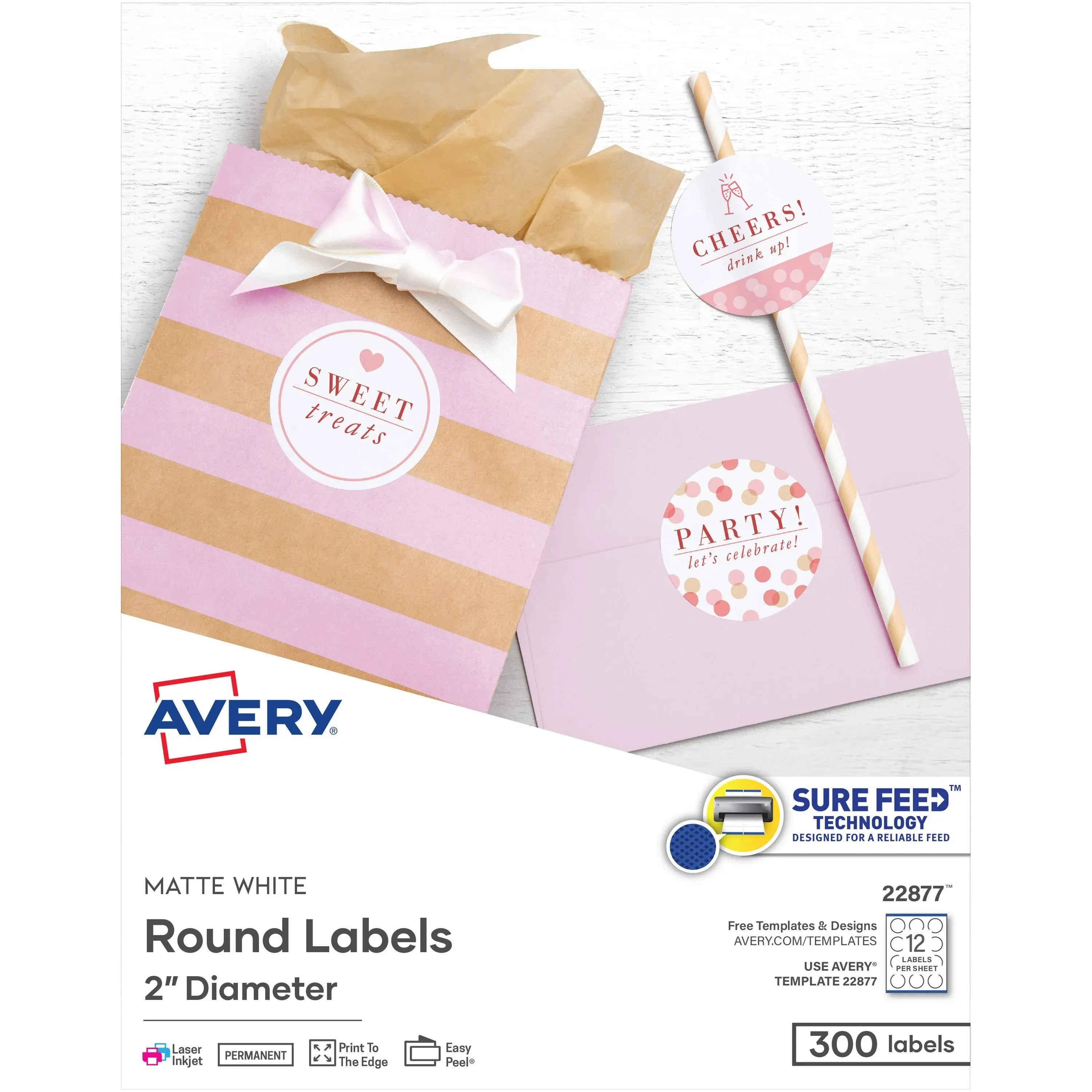 Avery Easy Peel Print-to-the-Edge Labels