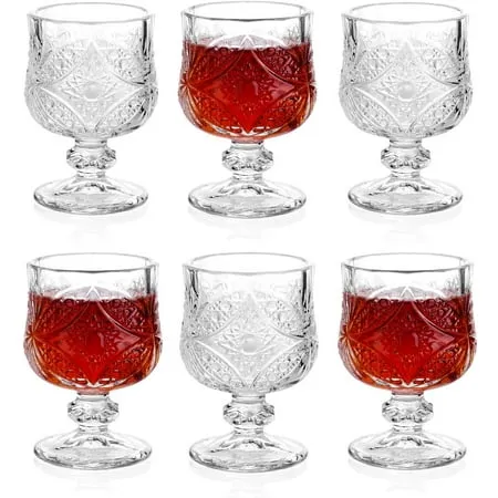 Cordial Glasses,1.7oz/50ml,Shot Glasses Set of 8,shot glasses with stem/tequila shot glasses/Sherry glasses