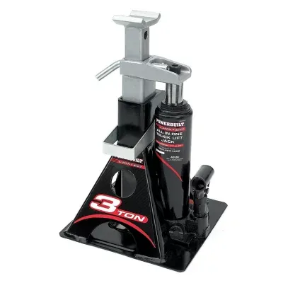 Powerbuilt 640912 All-in-One Bottle jack/jack Stand 3 Ton