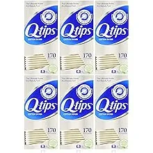 Q-tips Cotton Swabs 170 Count each (Value Pack of 6)