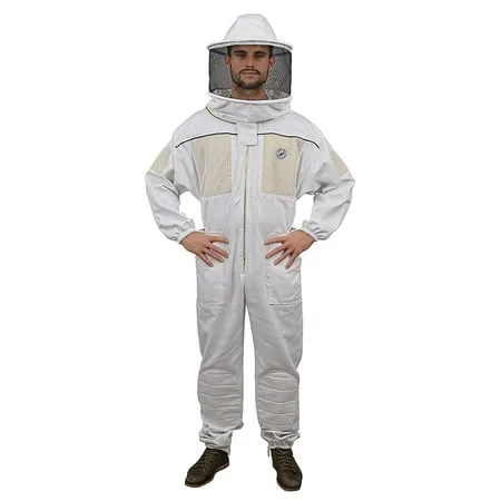 Humble Bee 430 Ventilated Pro Beekeeping Suit And Veil XL-Big&amp;tall. White. M312