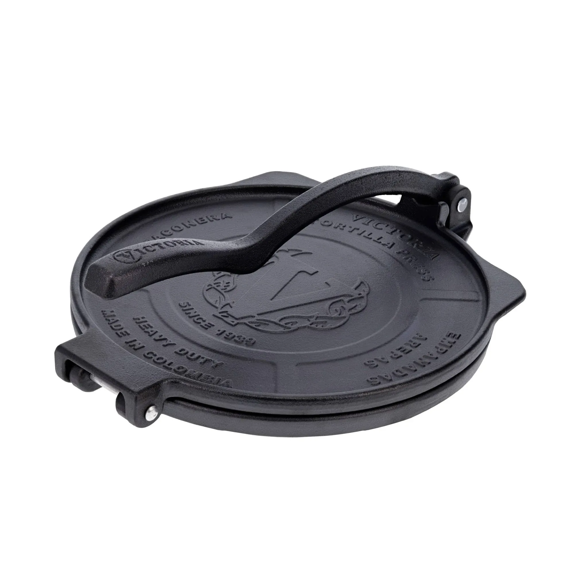 Victoria Tortilla Press 10" Pataconera HD Iron Seasoned