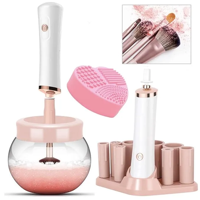 Makeup Brush Cleaner and Dryer Machine YOYEWA Electric Cosmetic Automatic Brush ...