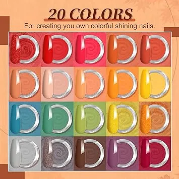 US ONLY49PCS Dip Nails Powder Starter Kit - 40 Colors