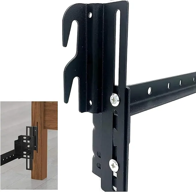 Headboard Adapter Brackets, Bed Frame Brackets, Headboard Brackets for Metal Bed Frame, Headboard Attachment Kit, 2Pcs Hook on Bed Frame, Headboard Connectors for Full to Queen