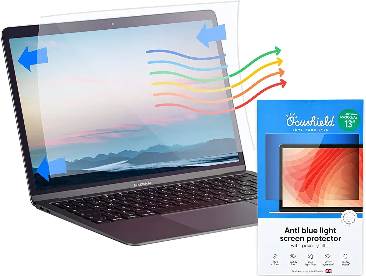 Ocushield - Anti Blue Light Screen Protector for 13" MacBook Air