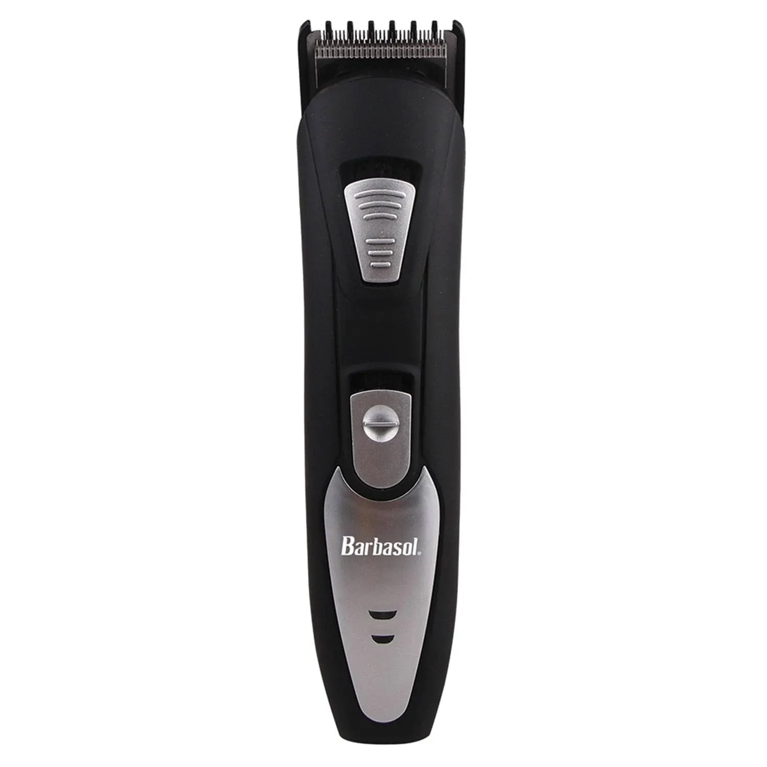 Barbasol Rechargeable Electric Beard Trimmer with Stainless Steel Blades and Adjustable Settings