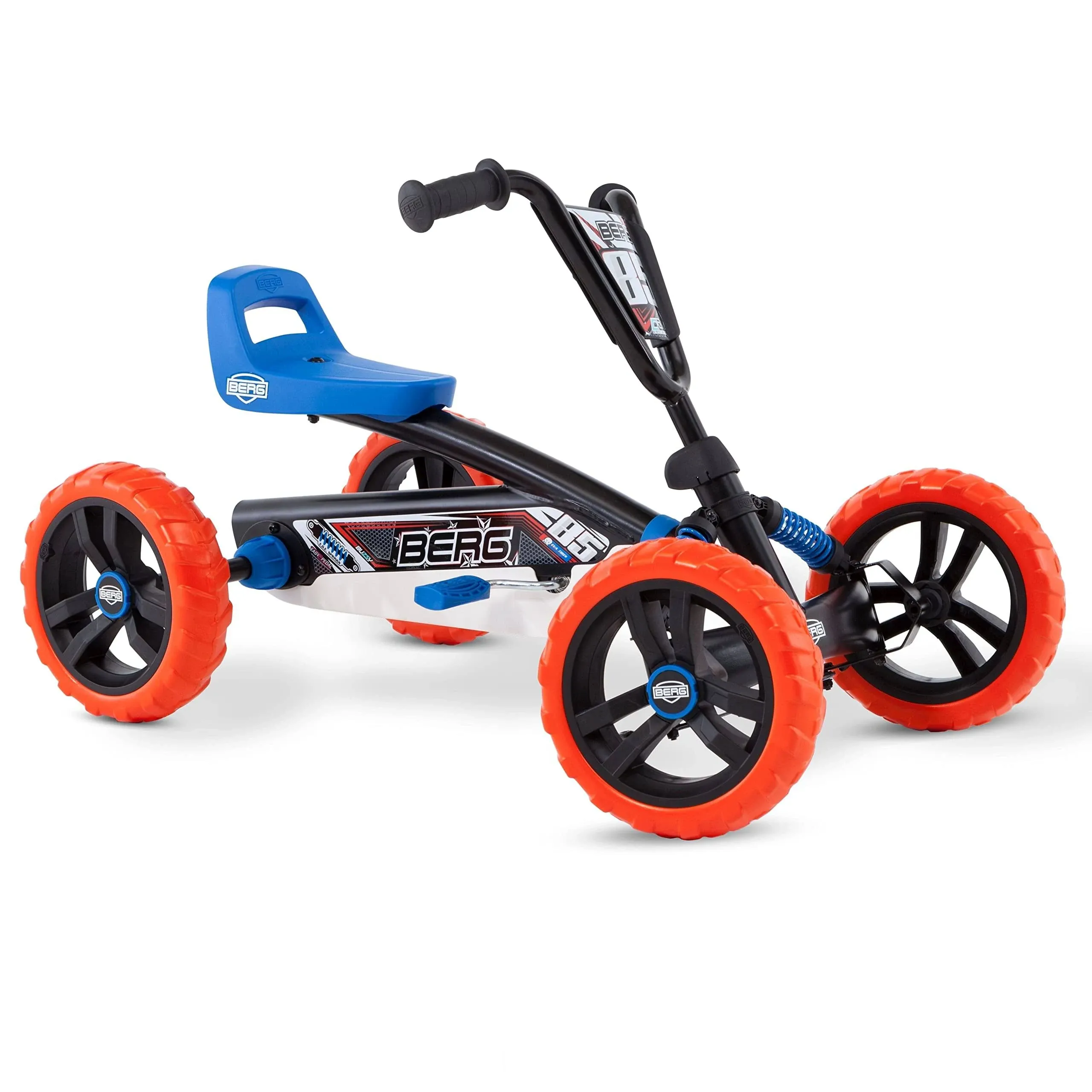 BERG Pedal Kart Buzzy Nitro with Soundbox | Pedal Go Kart, Kids Ride On Toys | Pedal Cars for Kids 2-5 | Outdoor Toys Go Cart for Boys & Girls | Safe 4-Wheel Stability, EVA Tires