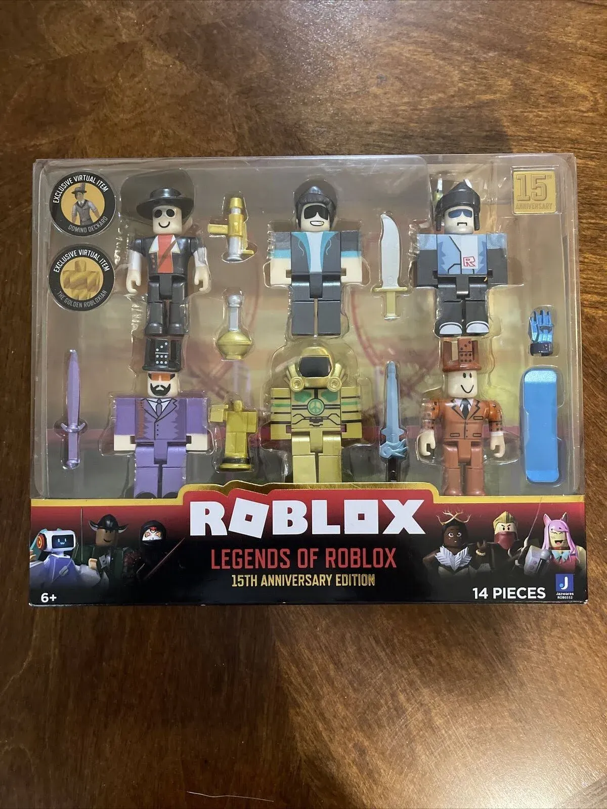 Jazwares Roblox Legends of Roblox 15th Anniversary Action Figure 6-Pack