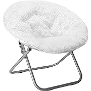 Urban Shop White Mongolian Saucer Chair