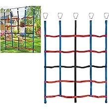 Climbing Net for Kids Outdoor, Climbing Cargo Net, Playground Accessories, Ninja Net Climbing Swingset for Jungle Gyms Playground Obstacle Course Training for Outdoor Treehouse