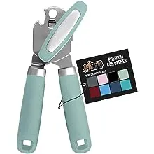 The Original Gorilla Grip Heavy Duty Stainless Steel Smooth Edge Manual Can Opener and Bottle Openers, Soft Handle, Rust Proof Oversized Handheld