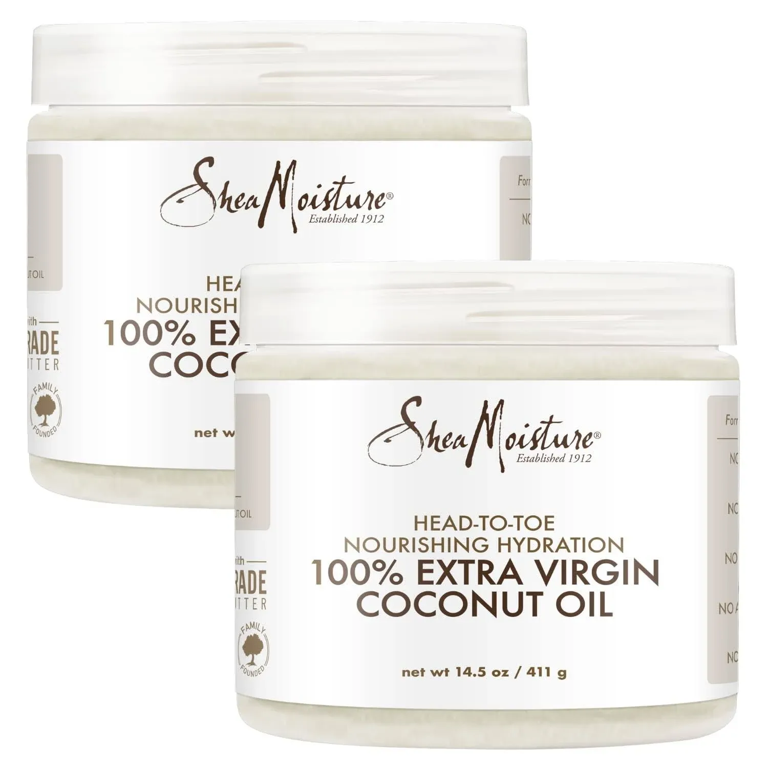 Shea Moisture 100% Xtra-Virgin Coconut Oil 15 Ounce Head-To-Toe