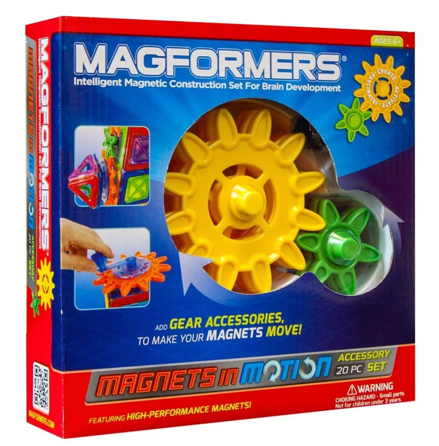 Magformers Magnets in Motion 20-Piece Accessory Building Set